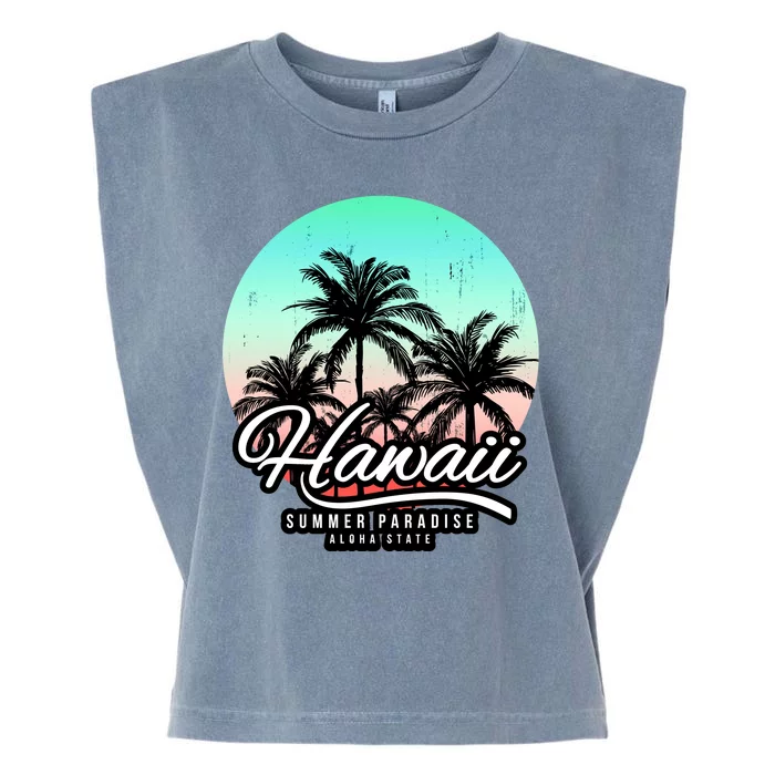 Hawaii Vintage Logo Garment-Dyed Women's Muscle Tee