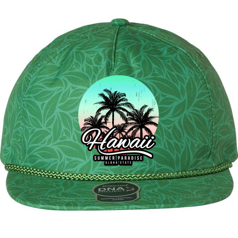 Hawaii Vintage Logo Aloha Rope Hat
