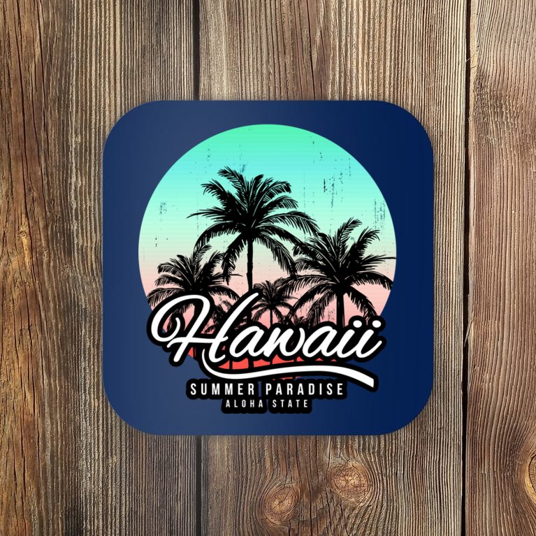 Hawaii Vintage Logo Coaster
