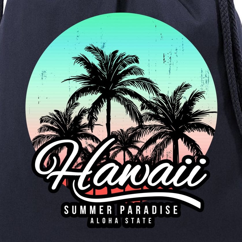 Hawaii Vintage Logo Drawstring Bag
