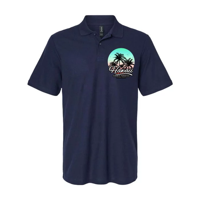 Hawaii Vintage Logo Softstyle Adult Sport Polo