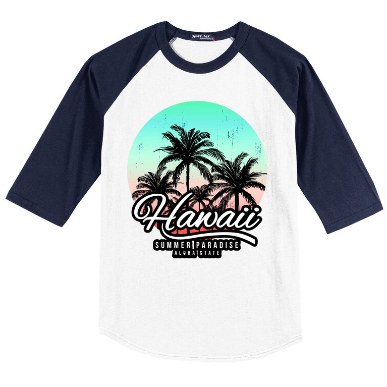 Hawaii Vintage Logo Baseball Sleeve Shirt