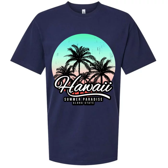 Hawaii Vintage Logo Sueded Cloud Jersey T-Shirt