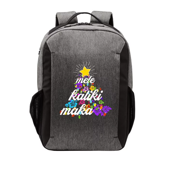 Hawaiian Mele Kaliki Maka Christmas Tree Vector Backpack