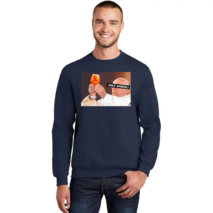 Holy Aperoli X Papst The Pope Drip X Francis Spritz Club Tall Sweatshirt