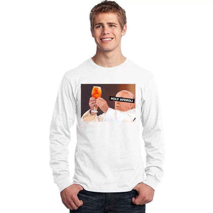 Holy Aperoli X Papst The Pope Drip X Francis Spritz Club Long Sleeve Shirt