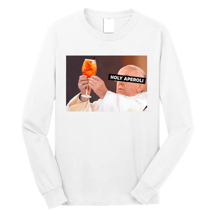 Holy Aperoli X Papst The Pope Drip X Francis Spritz Club Long Sleeve Shirt