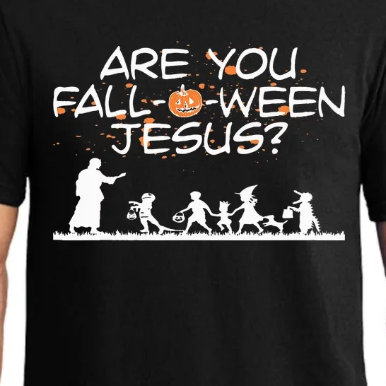 Halloween Are You Fall O Ween Jesus Pajama Set