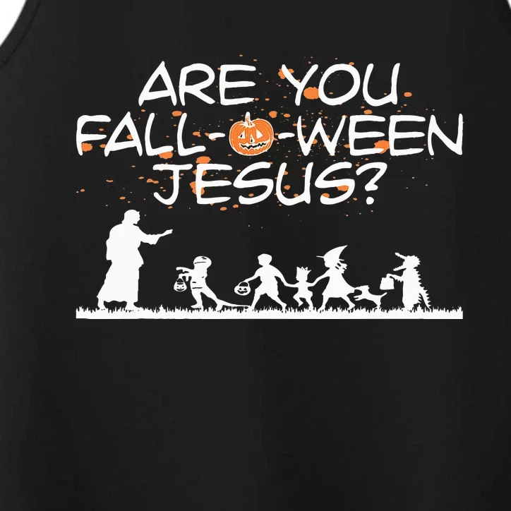 Halloween Are You Fall O Ween Jesus Performance Tank