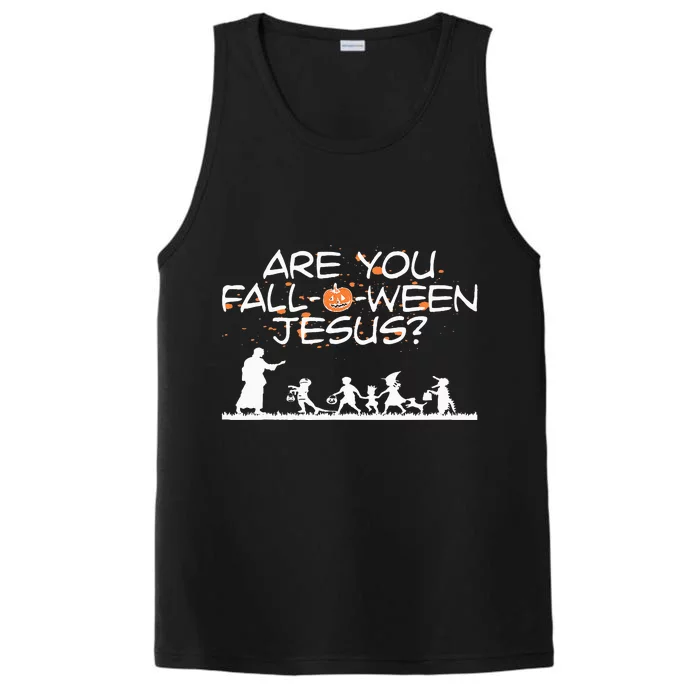 Halloween Are You Fall O Ween Jesus Performance Tank