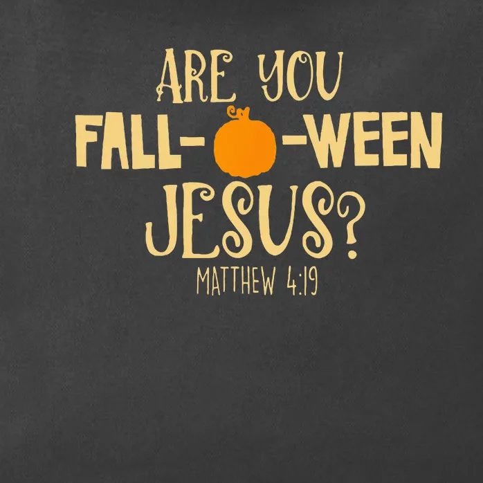 Halloween Are You Fall O Ween Jesus Matw Christian Faith Zip Tote Bag