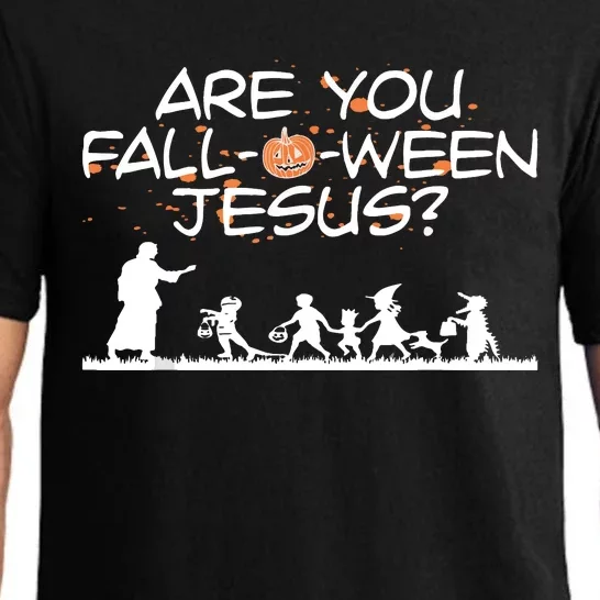 Halloween Are You Falloween Jesus Pajama Set