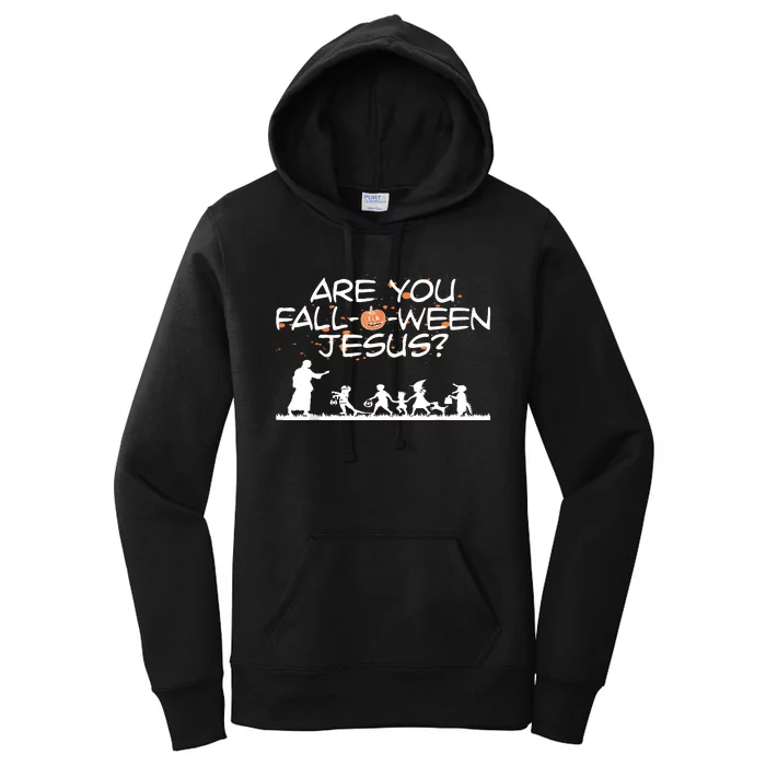 Halloween Are You Falloween Jesus Women's Pullover Hoodie