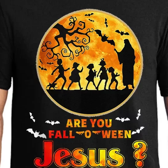 Halloween Are You Falloween Jesus Matthew Christian Faith Pajama Set