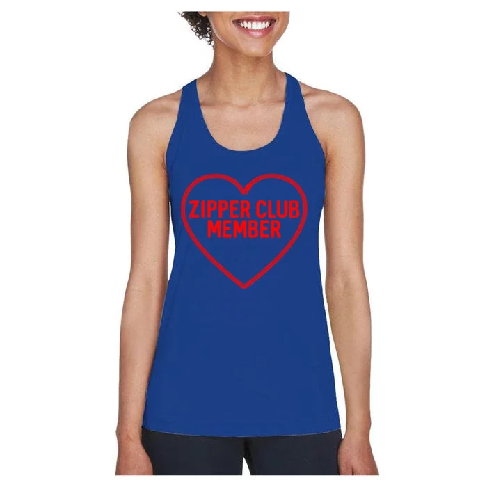 Heart Attack Zipper Club Open Heart Surgery Survivor Cute Gift Women's Racerback Tank