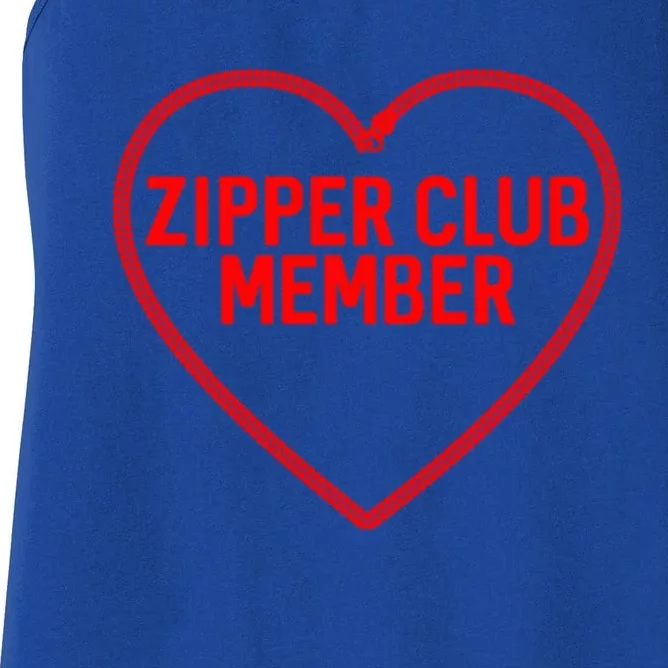 Heart Attack Zipper Club Open Heart Surgery Survivor Cute Gift Women's Racerback Tank