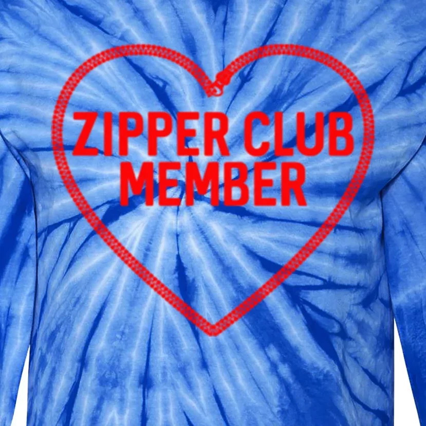 Heart Attack Zipper Club Open Heart Surgery Survivor Cute Gift Tie-Dye Long Sleeve Shirt