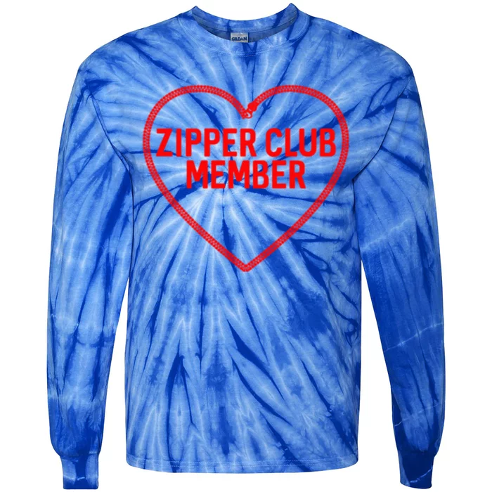 Heart Attack Zipper Club Open Heart Surgery Survivor Cute Gift Tie-Dye Long Sleeve Shirt