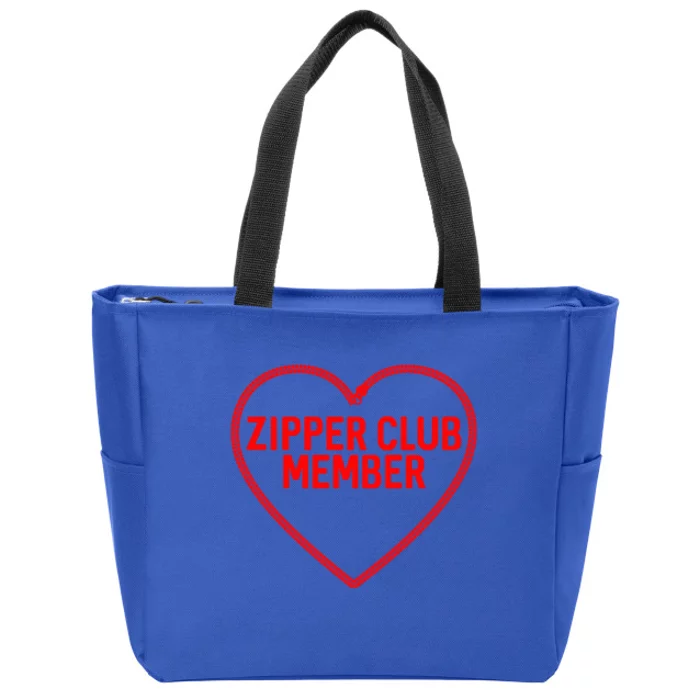 Heart Attack Zipper Club Open Heart Surgery Survivor Cute Gift Zip Tote Bag