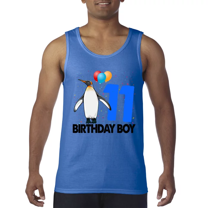 Happy Birthday 11 Funny Funny Gift Funny Penguin Tee Birds Gift Tank Top