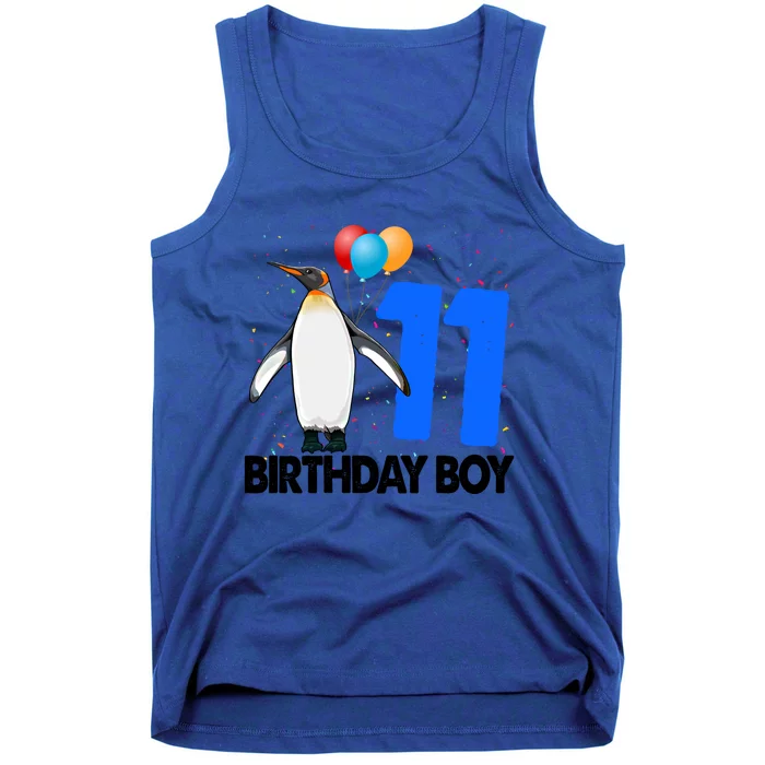 Happy Birthday 11 Funny Funny Gift Funny Penguin Tee Birds Gift Tank Top