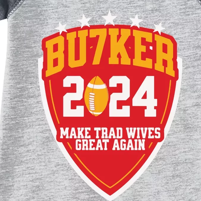 Harrison Butker 2024 Make Trad Wives Great Again Funny Harrison Butker Infant Baby Jersey Bodysuit