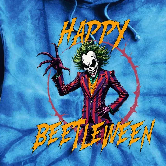 Happy Beetleween 2024 Original Design Tie Dye Hoodie