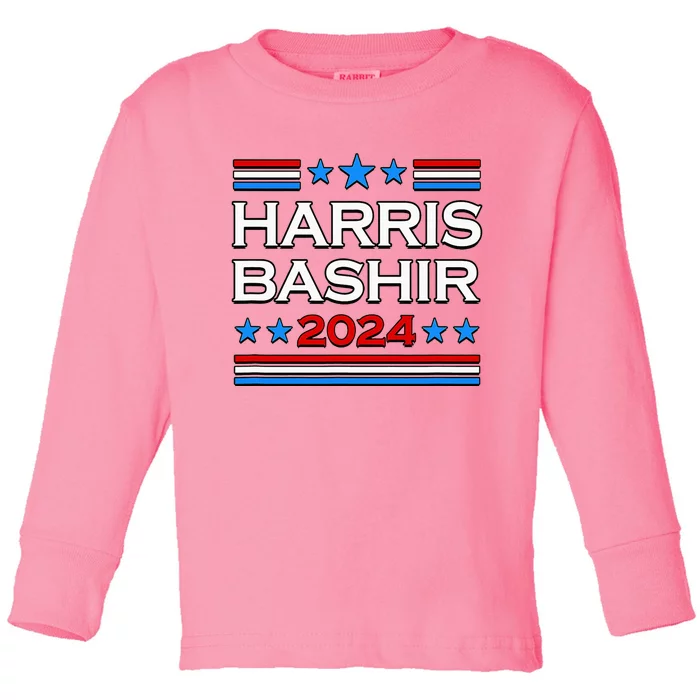 Harris Bashir 2024 For President Toddler Long Sleeve Shirt