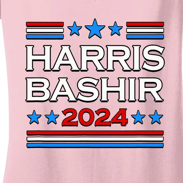 Harris Bashir 2024 For President Women's V-Neck T-Shirt