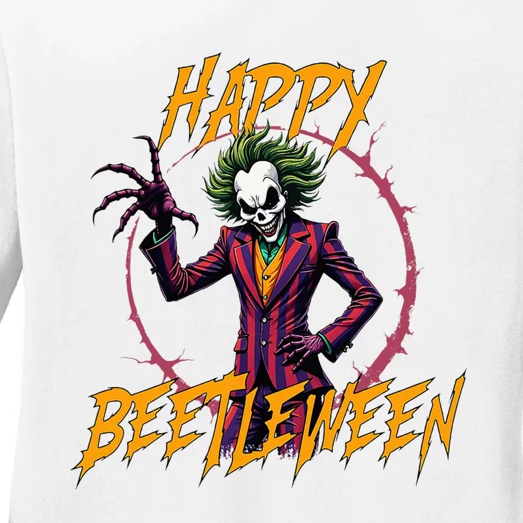 Happy Beetleween 2024 Original Design Ladies Long Sleeve Shirt