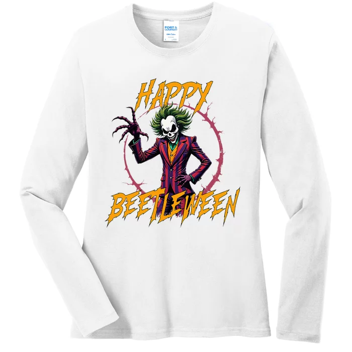 Happy Beetleween 2024 Original Design Ladies Long Sleeve Shirt