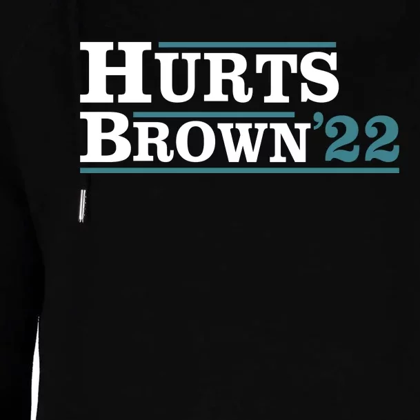 Hurts Brown 22 Womens Funnel Neck Pullover Hood