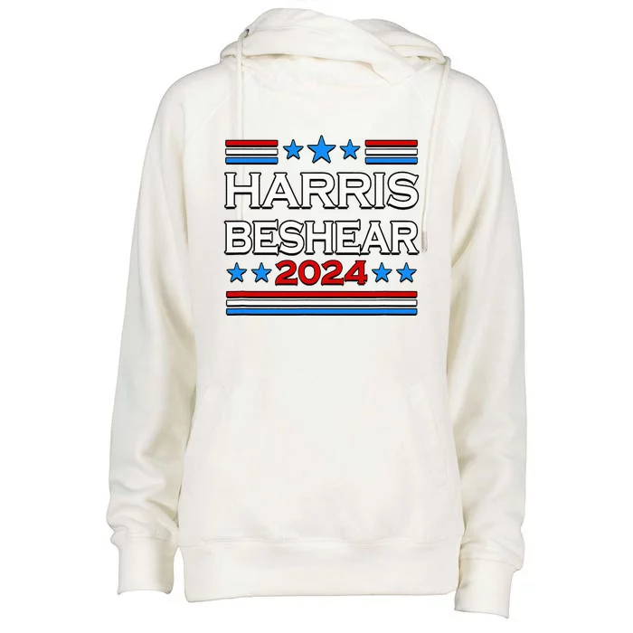 Harris Beshear 2024 For President Womens Funnel Neck Pullover Hood