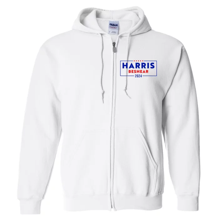 Harris Beshear 2024 Kamala Harris Andy Beshear 2024 Full Zip Hoodie