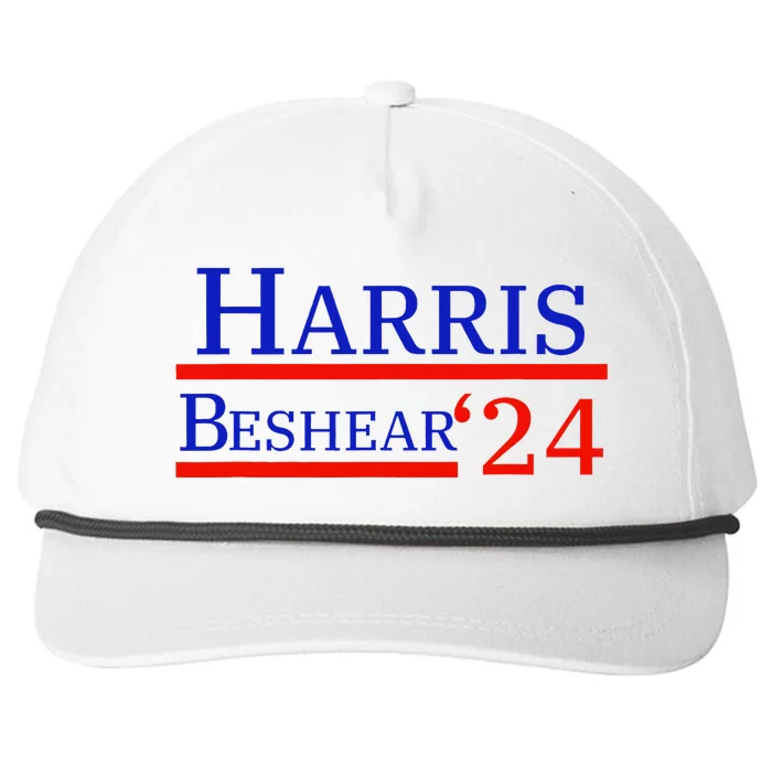 Harris Beshear 2024 Kamala Harris Andy Beshear President Snapback Five-Panel Rope Hat