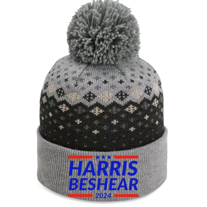 Harris Beshear 2024 Kamala Harris Andy Beshear President The Baniff Cuffed Pom Beanie