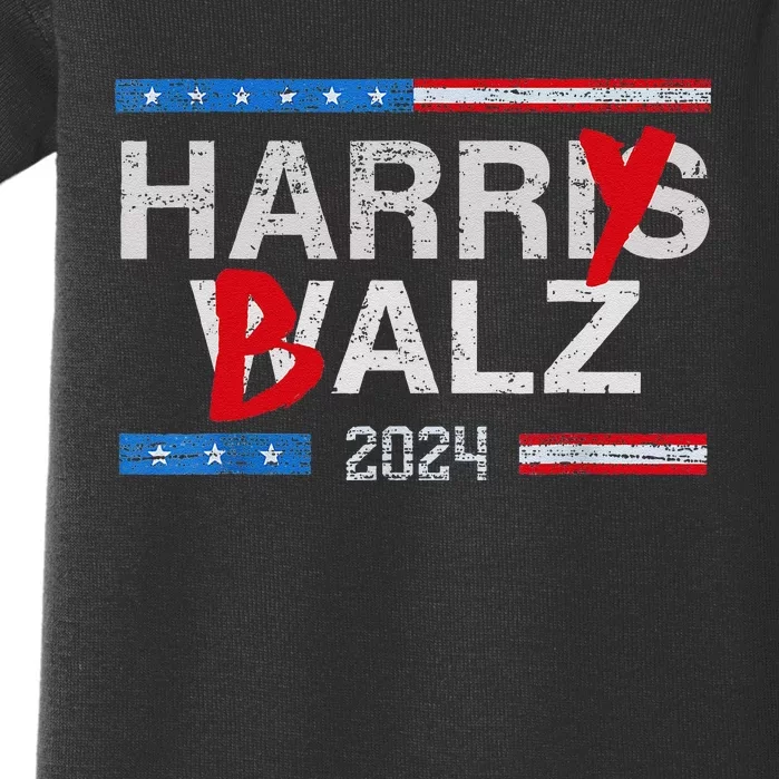 Harry Balz 2024 Funny Kamala Harris And Tim Walz 2024 Gift Baby Bodysuit