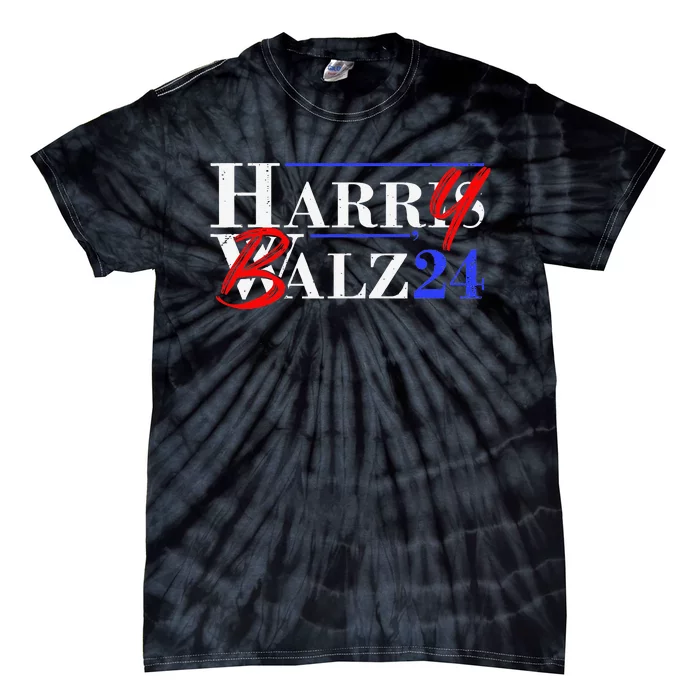 Harry Balz 2024 Funny Kamala Harris And Tim Walz 2024 Gift Tie-Dye T-Shirt