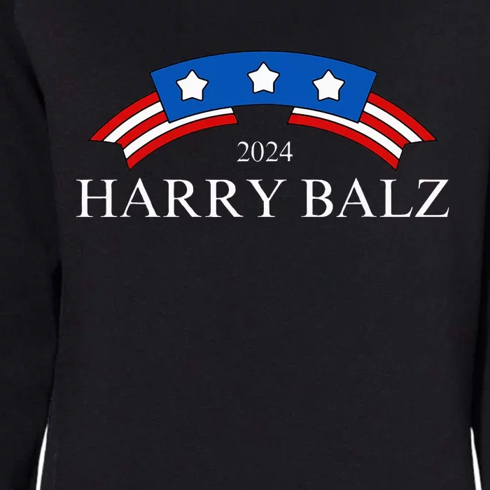 Harry Balz 2024 Funny Harris Walz 24 Democratics Vote Womens California Wash Sweatshirt