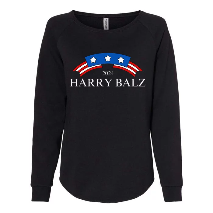 Harry Balz 2024 Funny Harris Walz 24 Democratics Vote Womens California Wash Sweatshirt