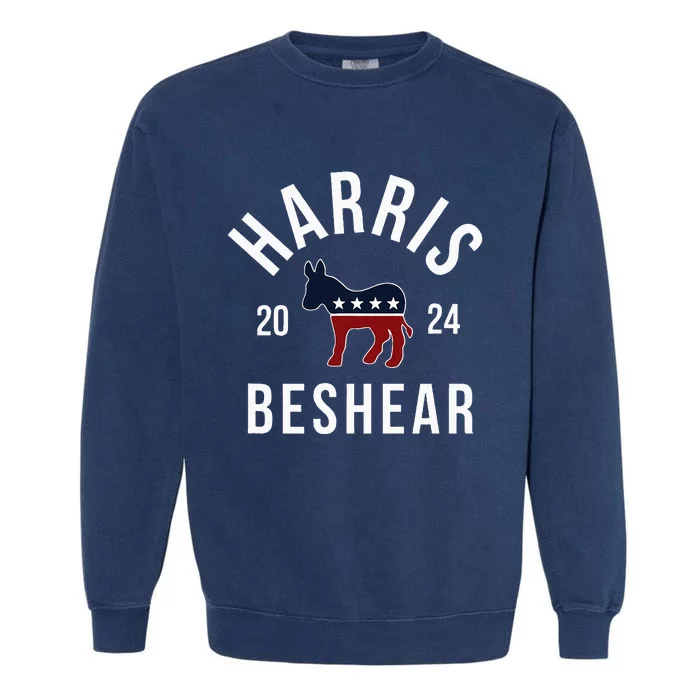 Harris Beshear 2024 Vote Kamala Harris Andy Beshear 24 Rally Garment-Dyed Sweatshirt