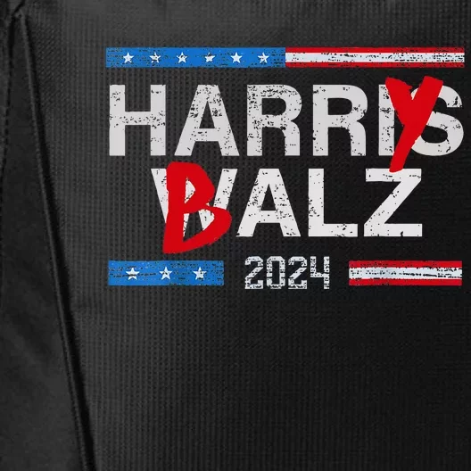 Harry Balz 2024 Funny Kamala Harris And Tim Walz 2024 City Backpack