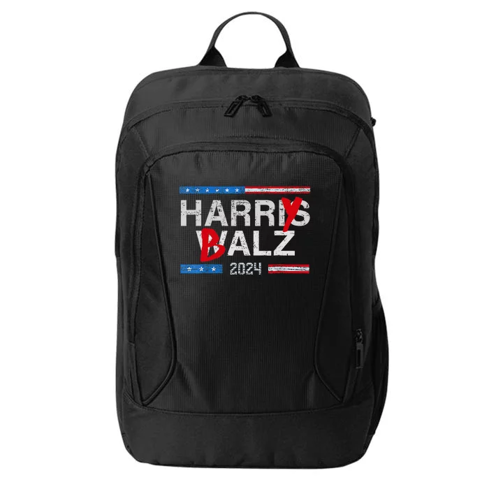 Harry Balz 2024 Funny Kamala Harris And Tim Walz 2024 City Backpack