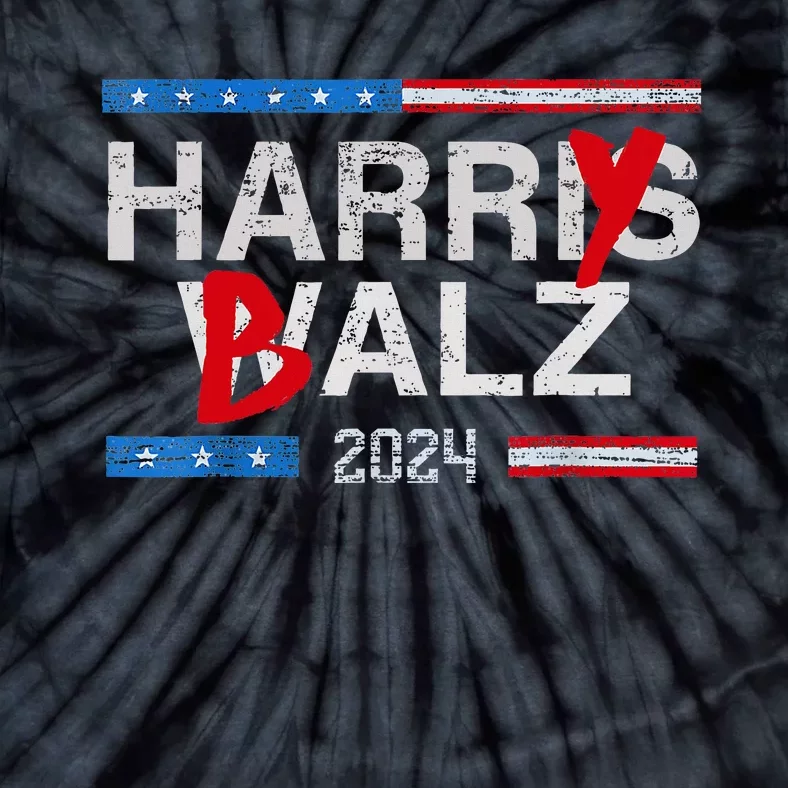 Harry Balz 2024 Funny Kamala Harris And Tim Walz 2024 Tie-Dye T-Shirt