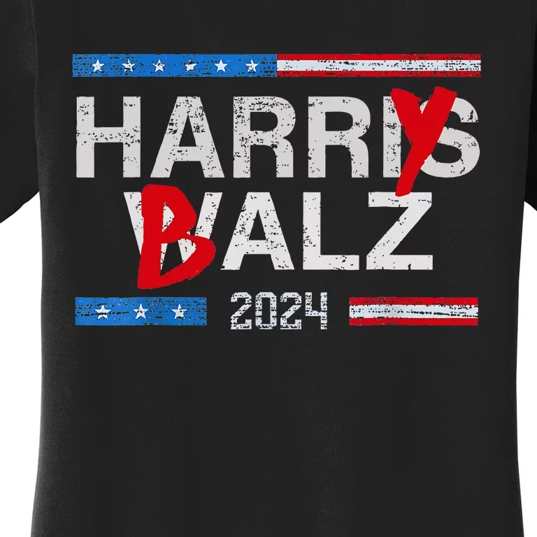 Harry Balz 2024 Funny Kamala Harris And Tim Walz 2024 Women's T-Shirt