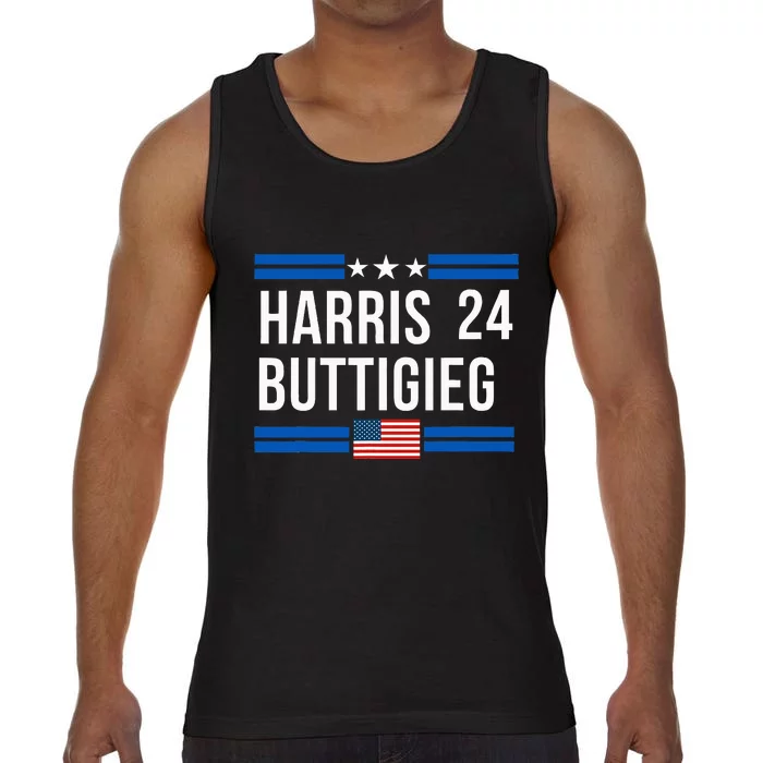 Harris Buttigieg 2024 Presidential Elect Campaign Comfort Colors® Tank Top