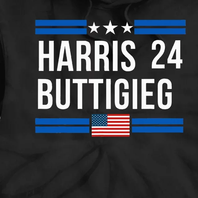 Harris Buttigieg 2024 Presidential Elect Campaign Tie Dye Hoodie