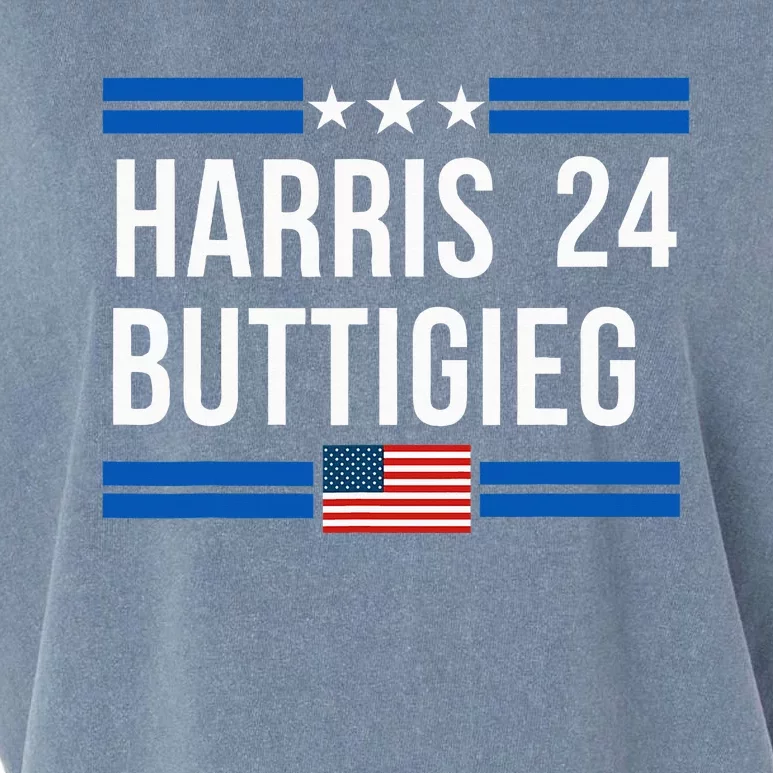 Harris Buttigieg 2024 Presidential Elect Campaign Garment-Dyed Women's Muscle Tee