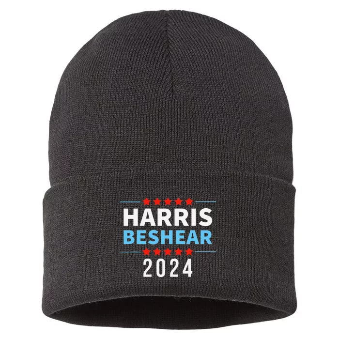 Harris Beshear 2024 Kamala Harris Andy Beshear President Sustainable Knit Beanie