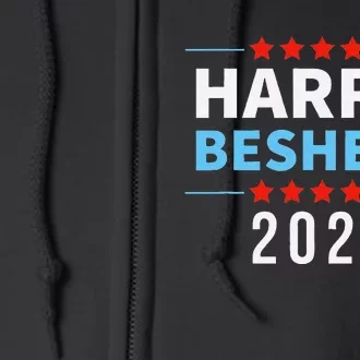 Harris Beshear 2024 Kamala Harris Andy Beshear President Full Zip Hoodie